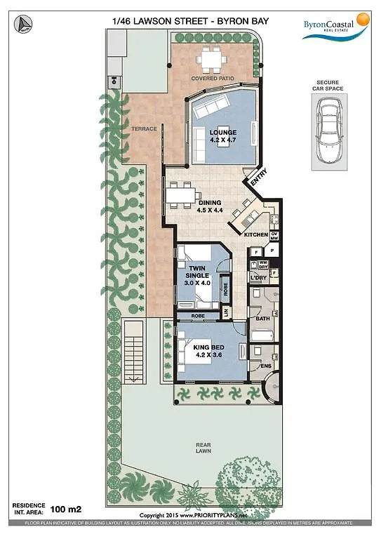Byron Bay Accom Unit 1 46 Lawson Street, Byron Bay - Nautilus 0*,  Ausztrália
